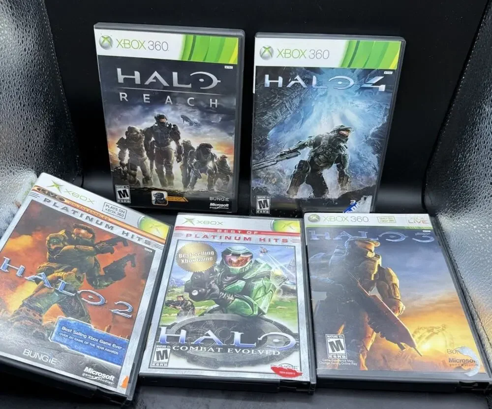 Halo Xbox & Xbox 360 Game Lot Microsoft Halo ****EMPTY BOXES ONLY!!