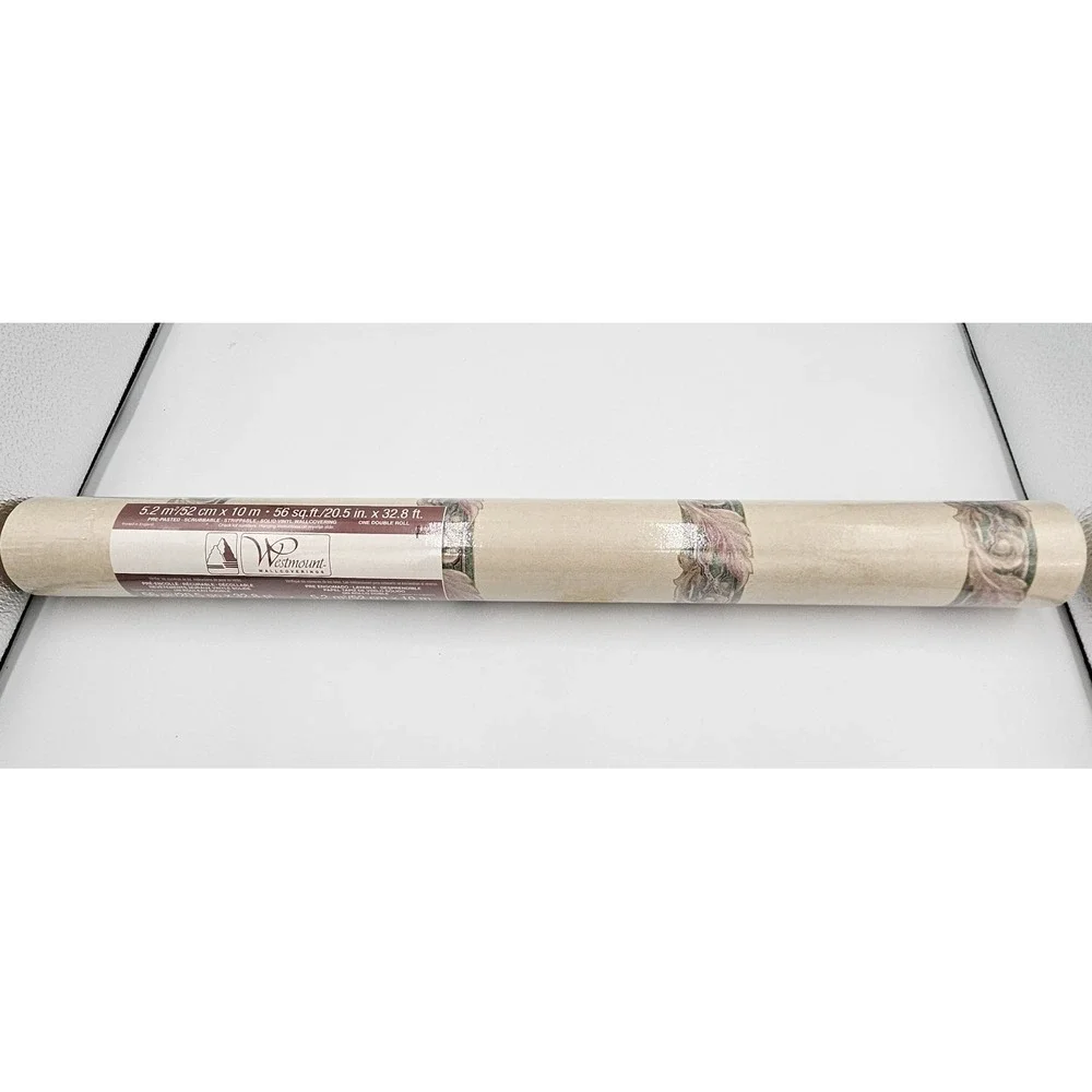 Westmount Wallcoverings DES‎ 86410 Prepasted Vinyl Wallpaper Double Roll Vintage