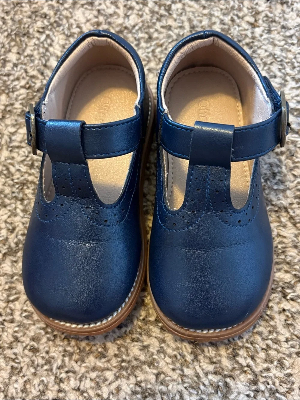 Classic Navy T-Strap Kids Shoes - Comfortable Dress Shoe