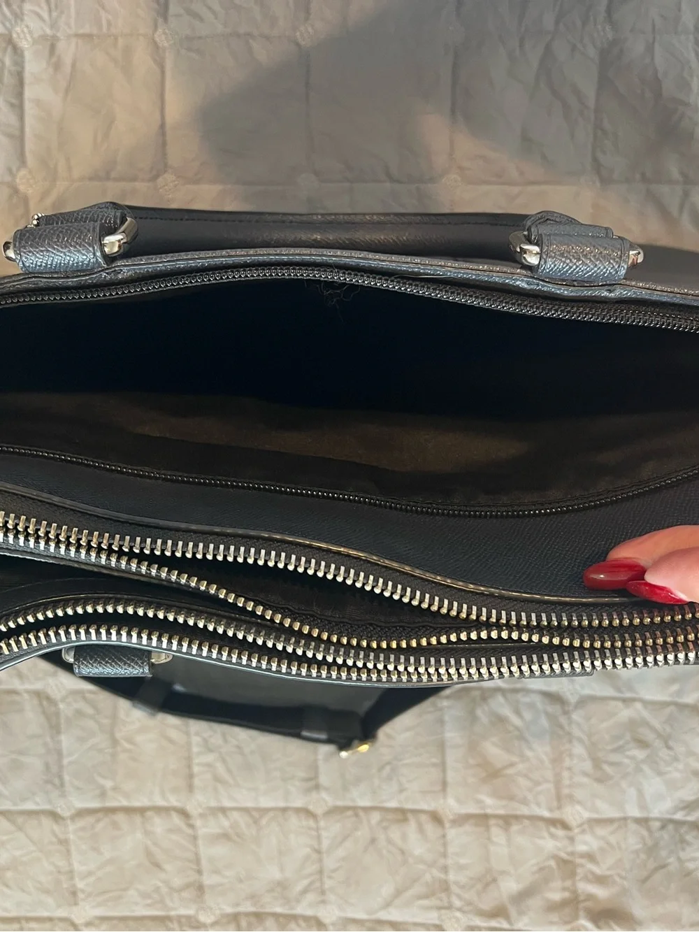 Coach pebble leather
