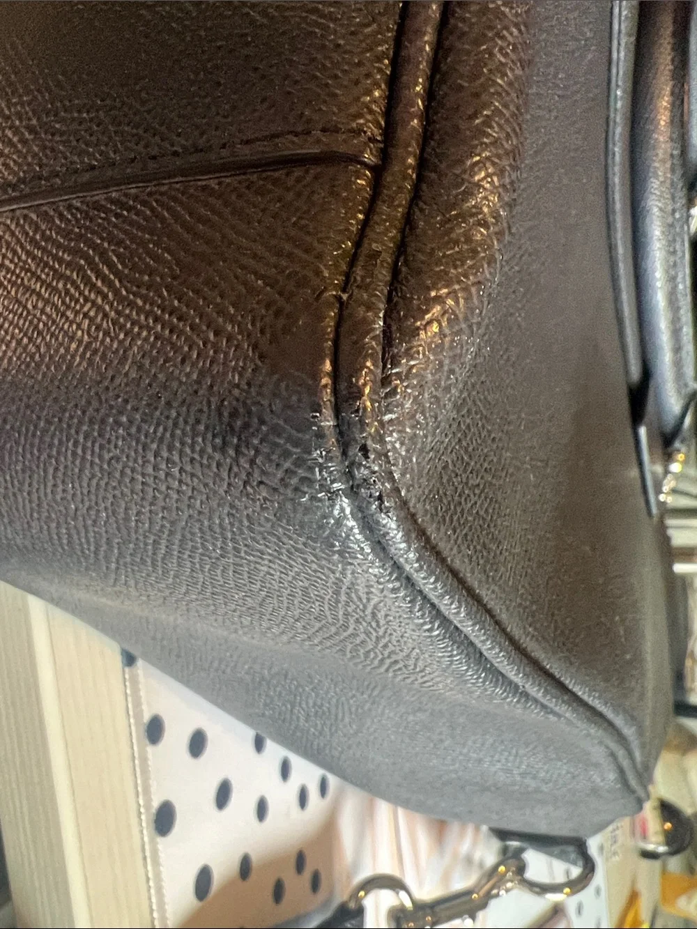 Coach pebble leather