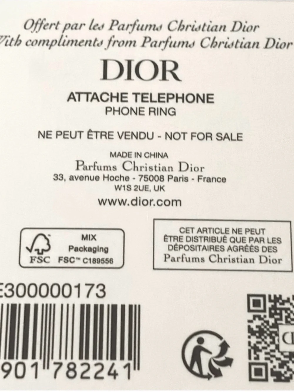 Dior designer phone