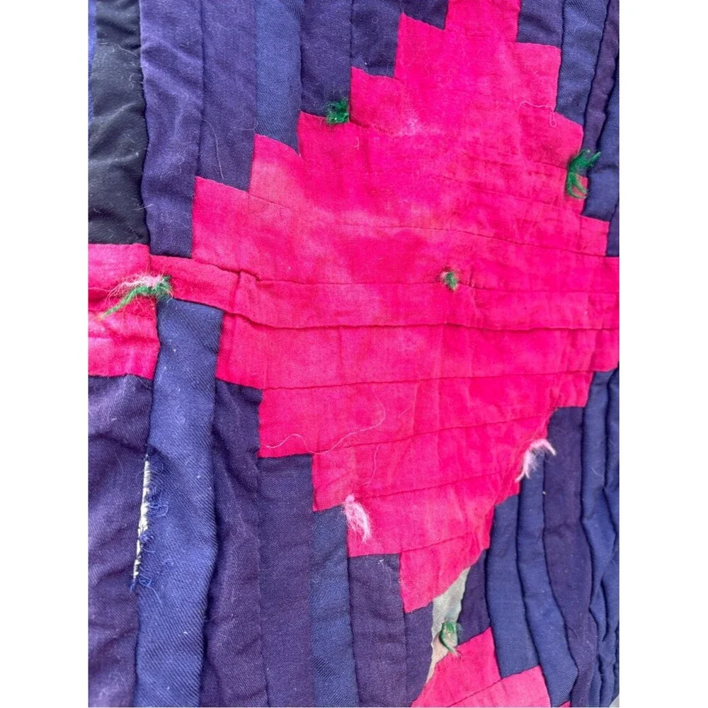 Handmade red patchwork contemporary