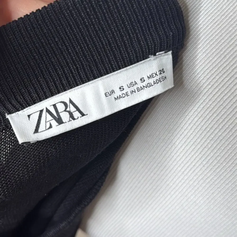 Zara black knit