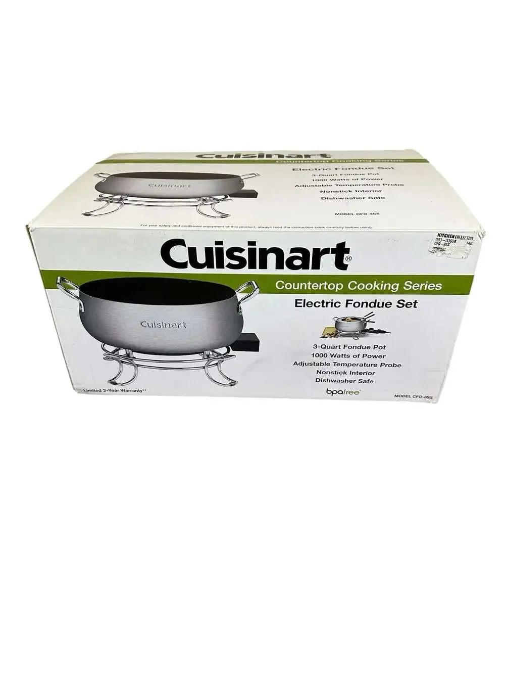 Cuisinart CFO-3SS Countertop Cooking Series Electric Fondue Set SKU K351
