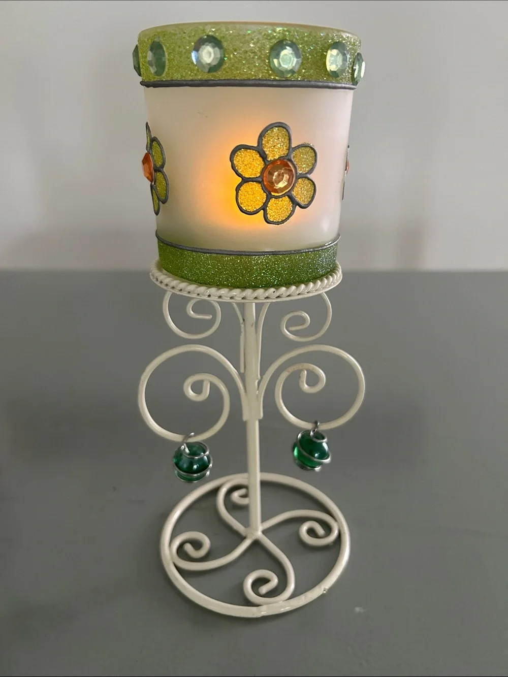Tea light charming green