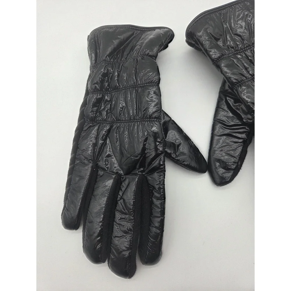 Unbranded Puffer Gloves Small Black Womens Quilted Insulated Winter Techwear