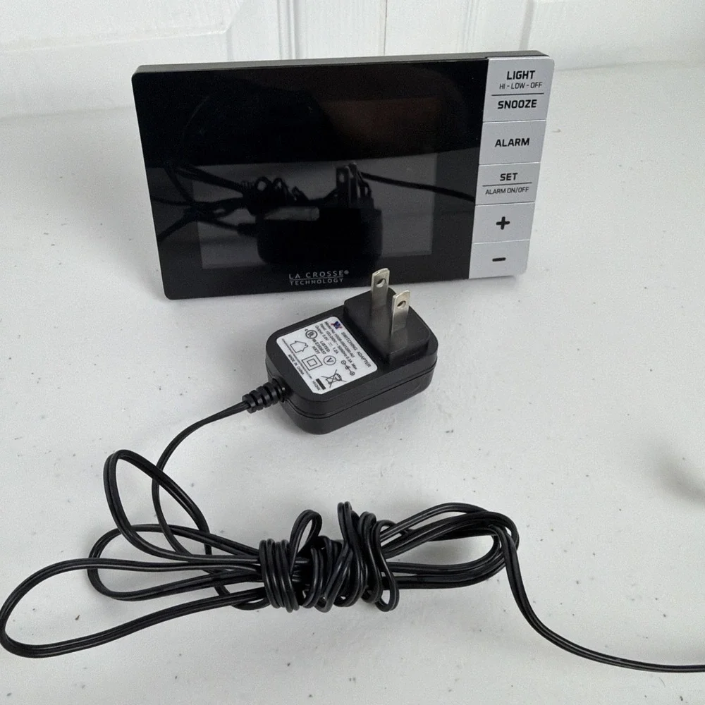 La Crosse Technology W88723 Color Alarm Clock Temperature & Moon Phase