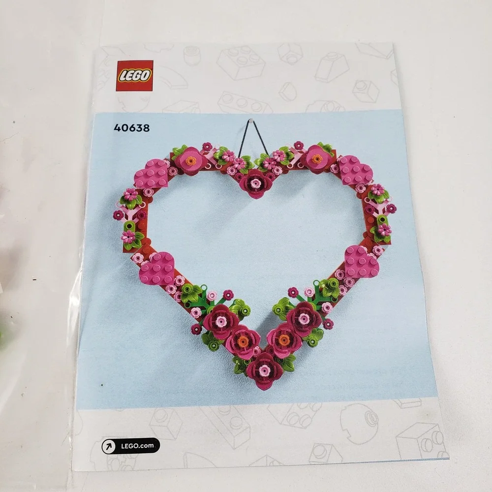 Lego heart ornament