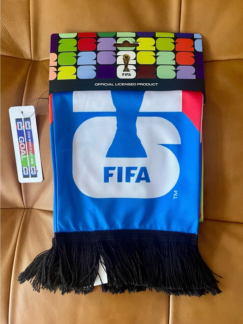 FIFA World Cup Scarf with Black Fringe