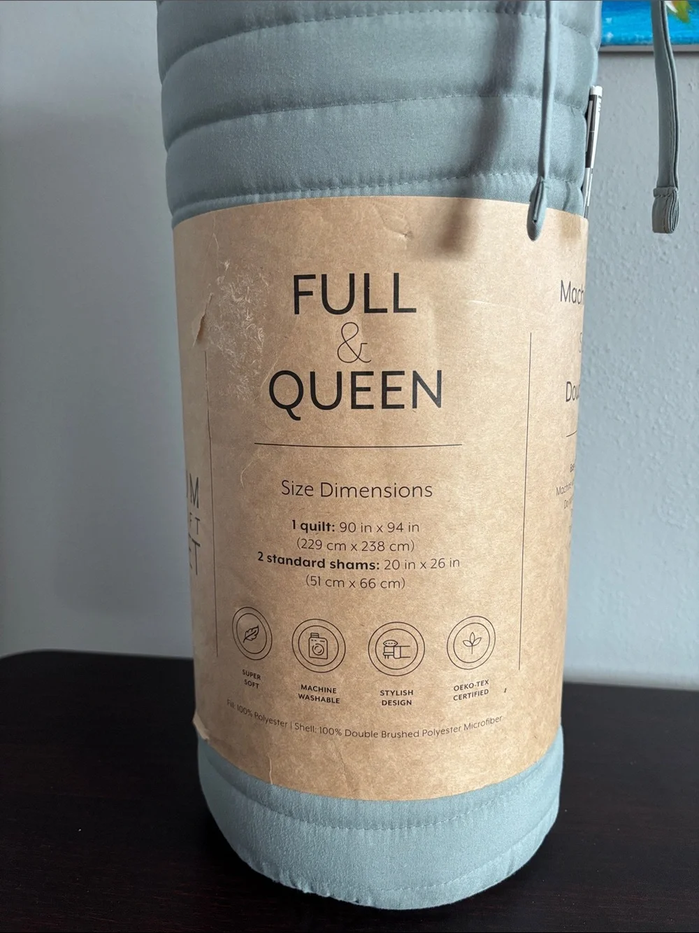 Full & Queen Quilt - Light Grey