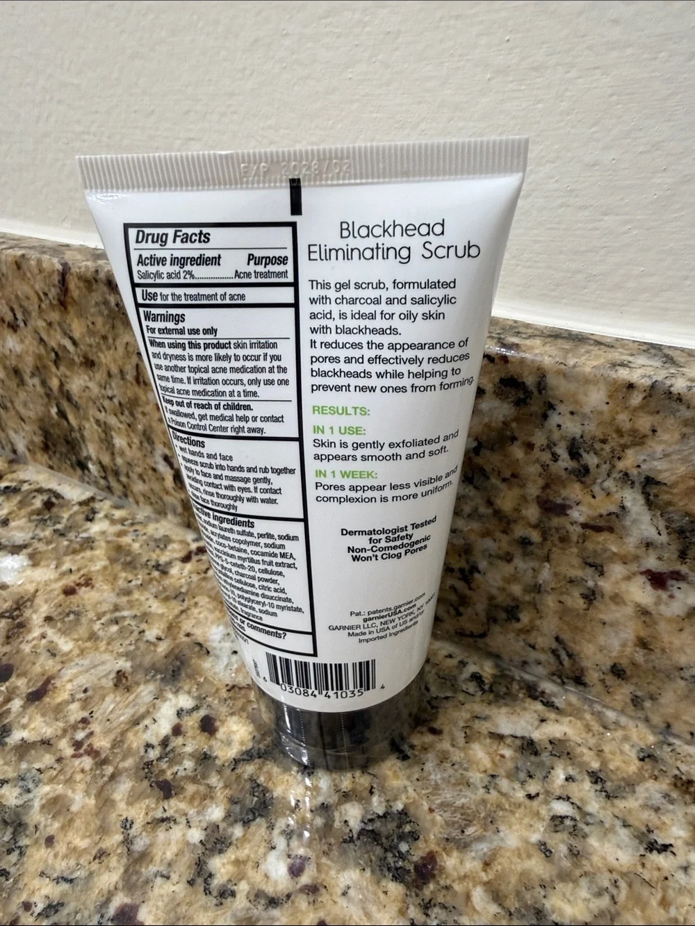 Garnier charcoal scrub