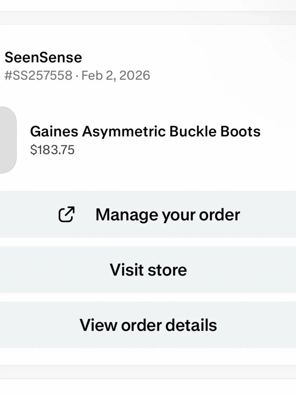 Seensense never worn
