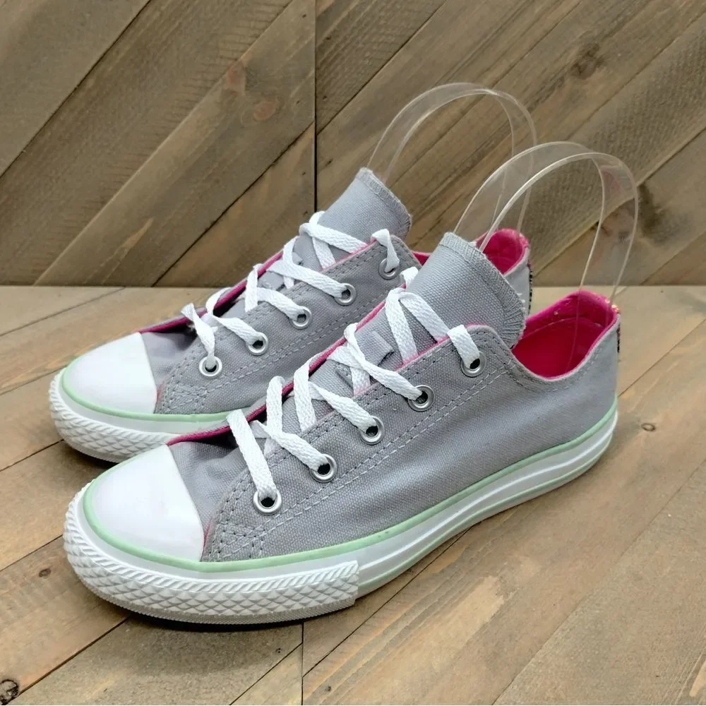 Converse Chuck Taylor All Star Low Double Tongue‎ Fashion Sneakers Girls Size 2