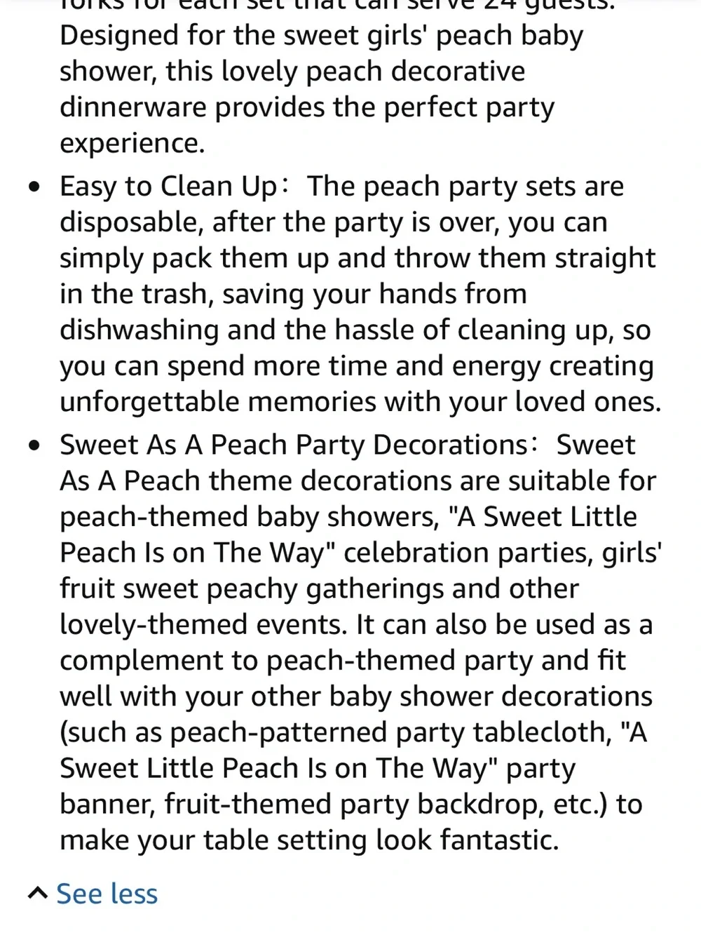 N/A decorative peach