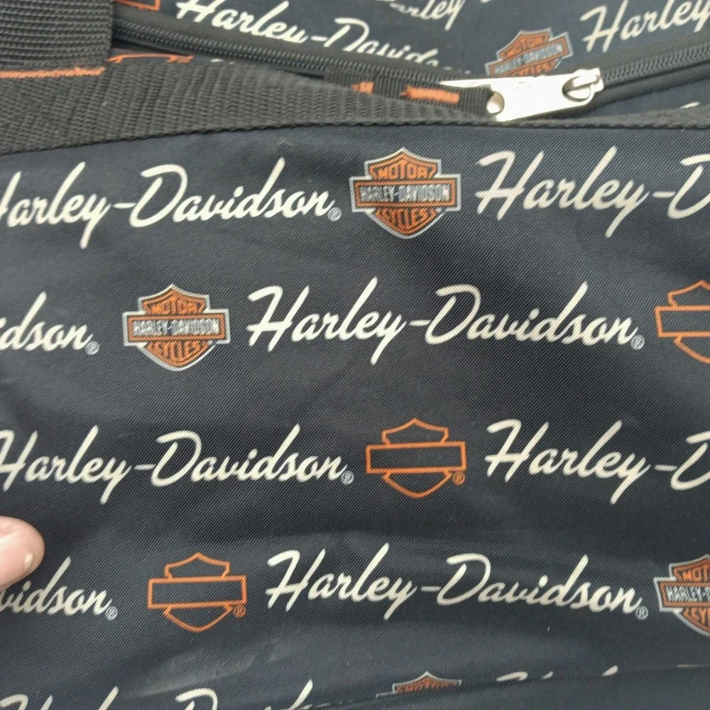 Duffel Bag Harley Davidson Logo Black Zip 20