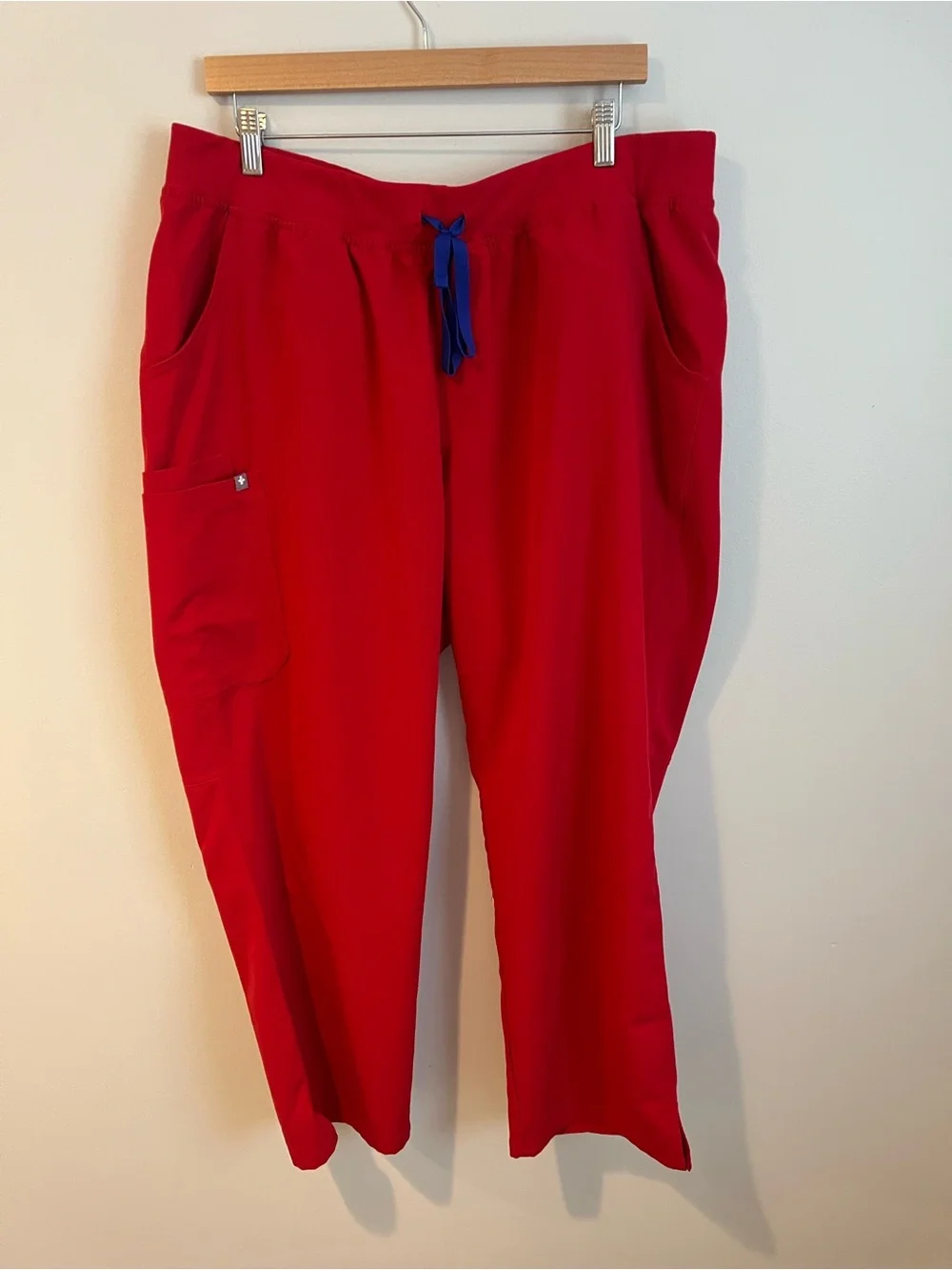 Figs Red Kade Straight-Leg Scrub Pant