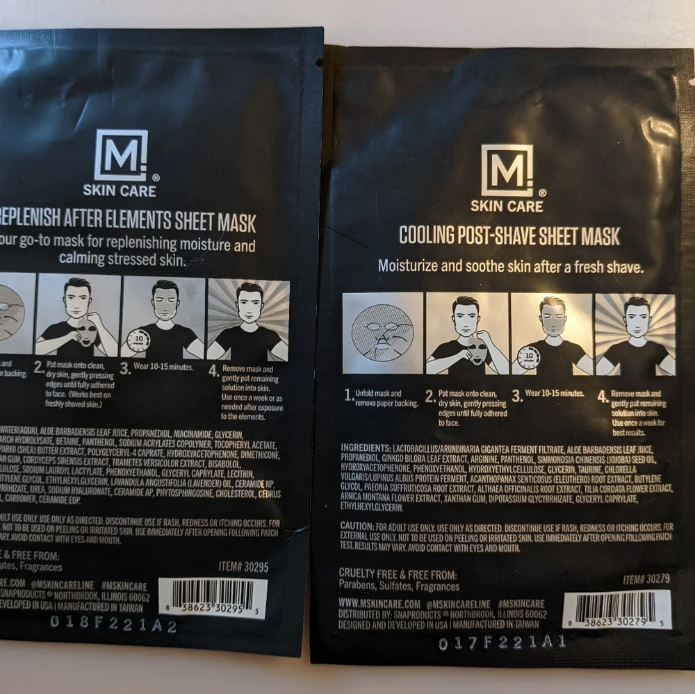 M Skin Care set brand