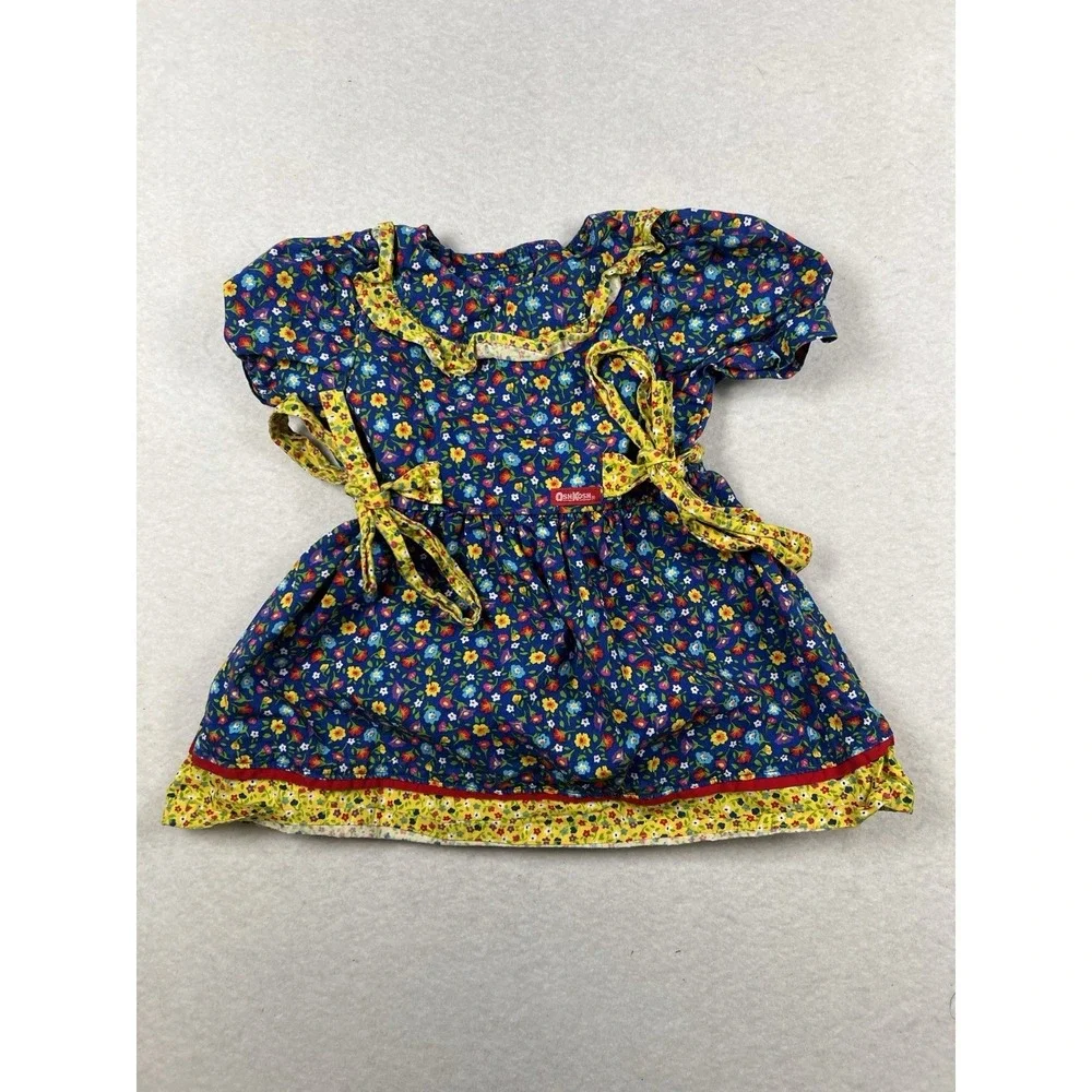 Vintage 90s OshKosh B'gosh floral‎ cotton dress Size 2T