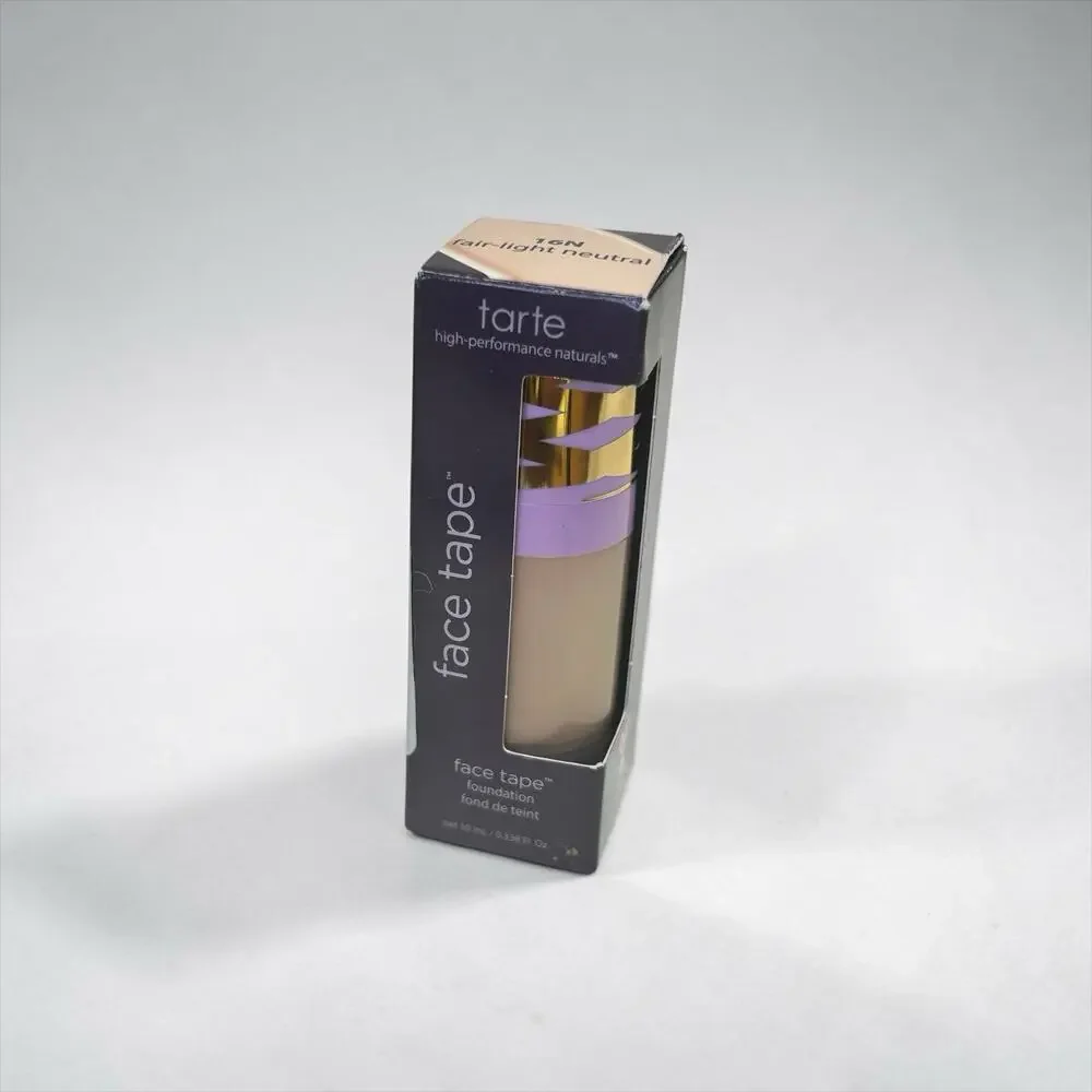 tarte Face Tape Foundation 16N Fair-Light Neutral Full Coverage Matte 1 fl oz