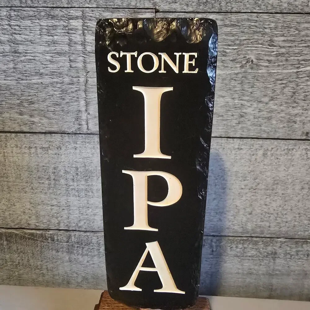 Stone Brewing Tap Handle – Stone IPA –‎ Black Textured Style – Craft Beer