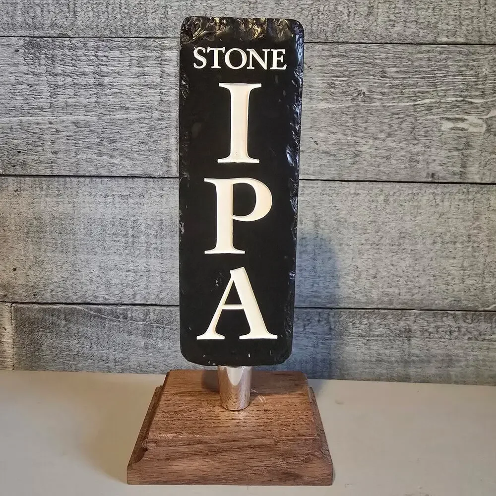 Stone Brewing Tap Handle – Stone IPA –‎ Black Textured Style – Craft Beer