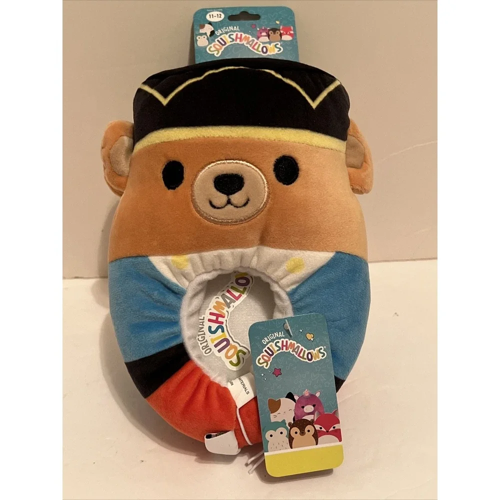 Squishmallow Nutcracker Bear‎ Holiday Slippers Kids Size 11-12 NEW Christmas A32