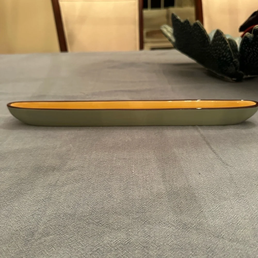 Crate&Barrel purple yellow