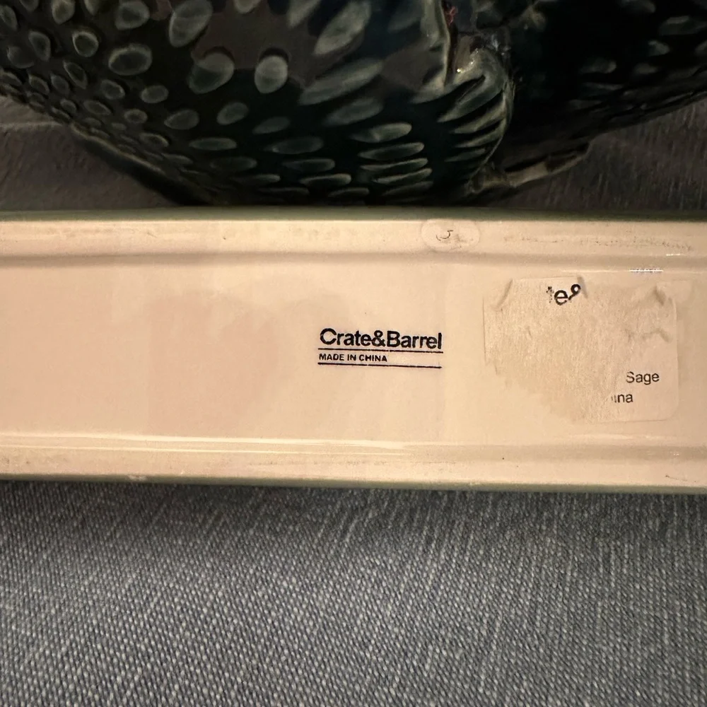 Crate&Barrel olive hand