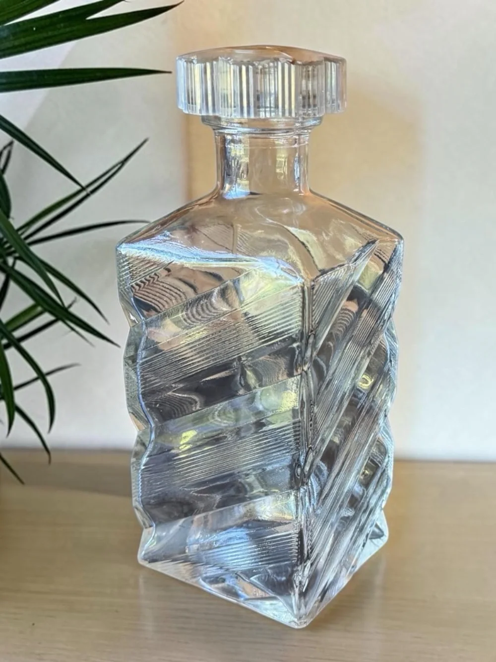 Vintage I.W. Harper Kentucky Bourbon Glass Decanter Bottle | Retro Barware