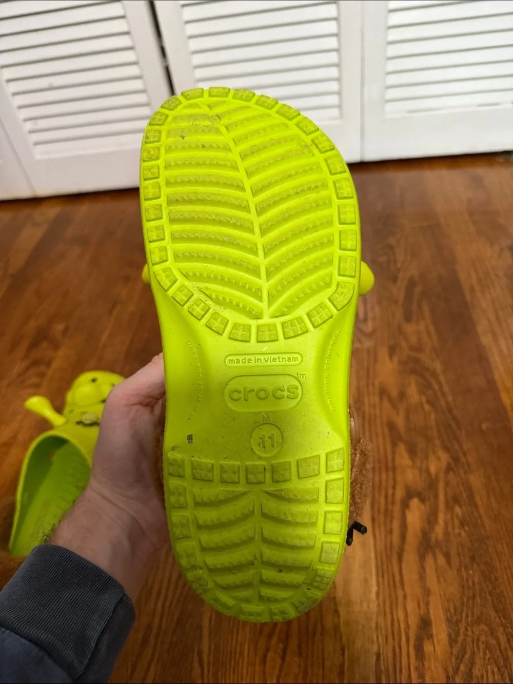 CROCS worn only