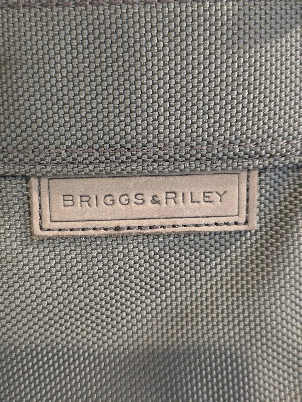 Briggs & Riley Laptop Briefcase Olive Ballistic Nylon (No Strap)