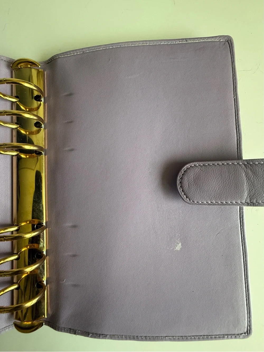 RARE Dior Lavender Quilted Leather MM Personal size Agenda