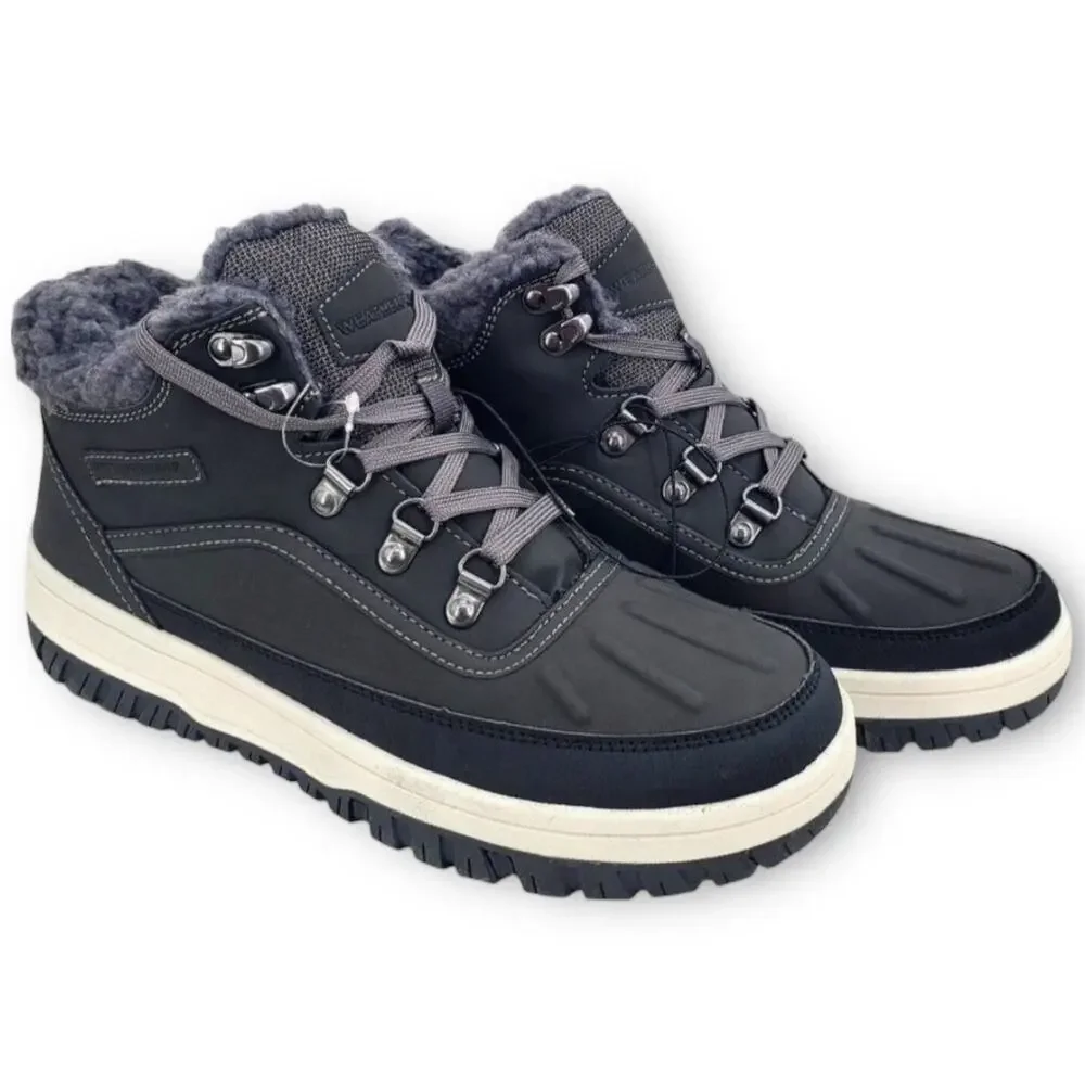 NWT Weatherproof Landon Men’s Suede Sneaker Boots – Grey – Size 13