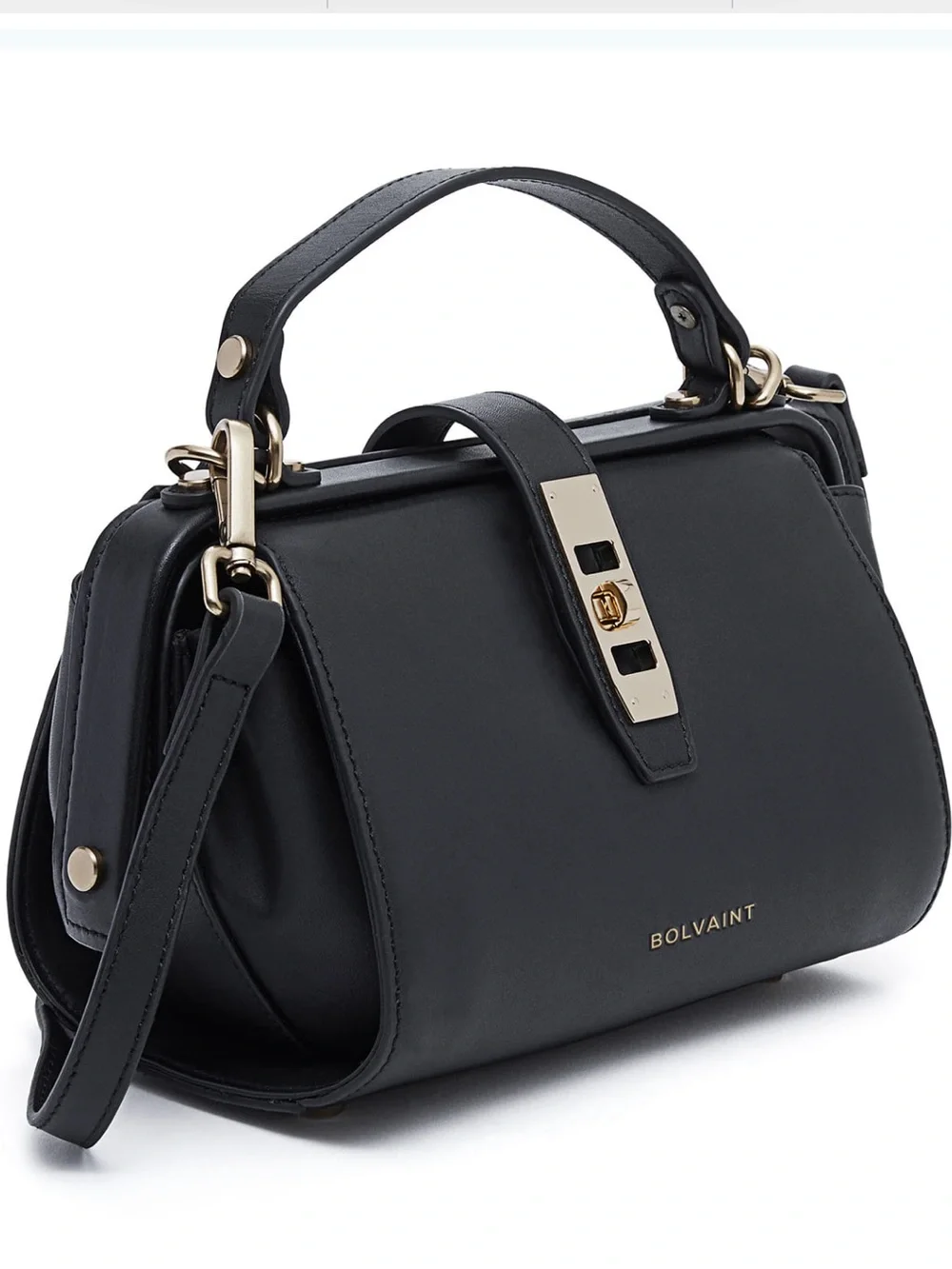 ❤️ BOLVAINT  ELOISE NOIR CLASPED BAG