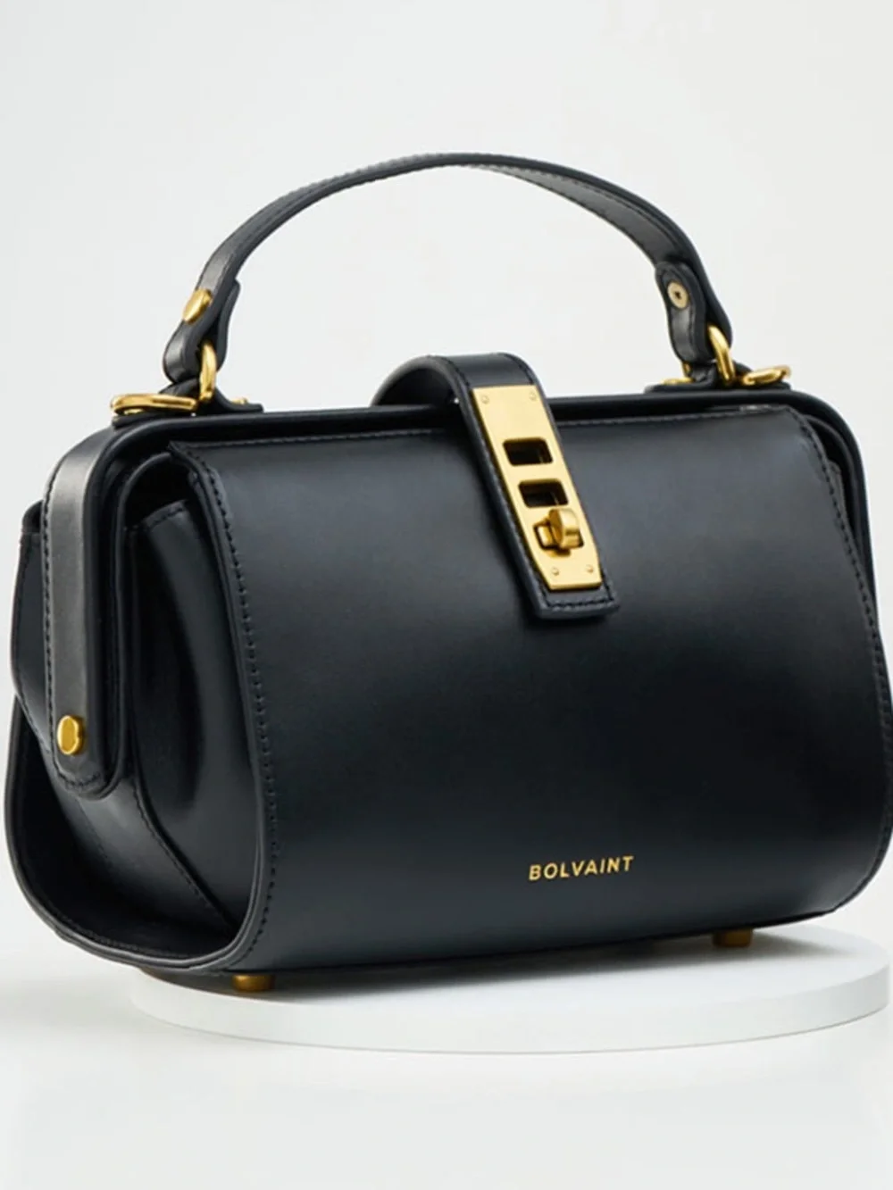❤️ BOLVAINT  ELOISE NOIR CLASPED BAG