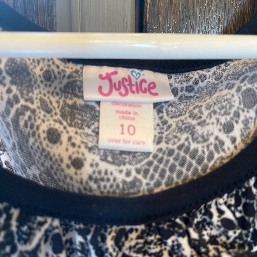 Justice girls black