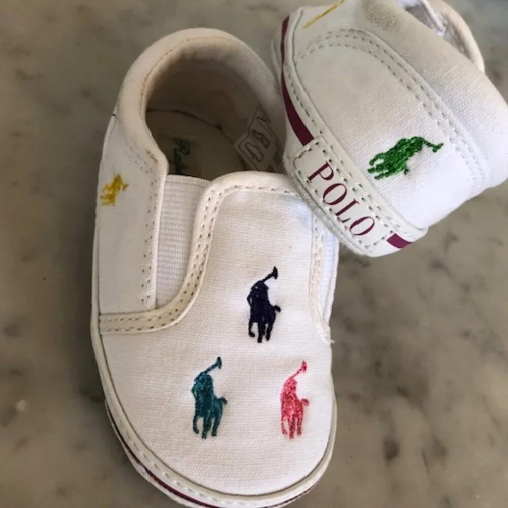 RALPH LAUREN POLO Baby Crib Shoes