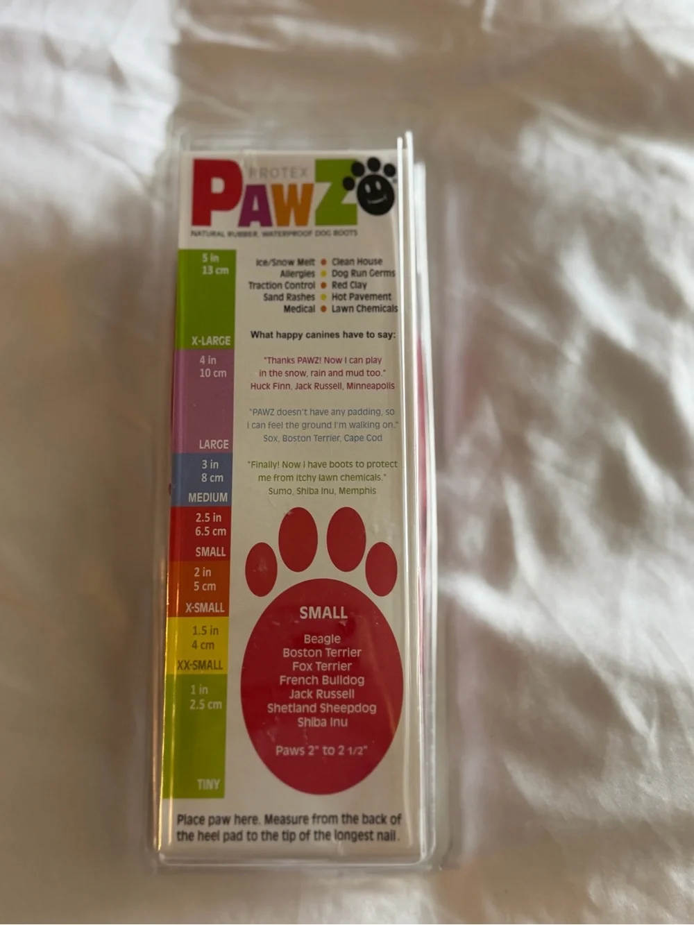 PAWZ waterproof rubber