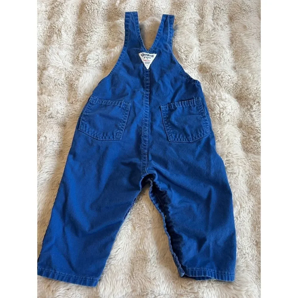 OshKosh B'gosh‎ Vintage Bib Overalls Toddler Size 24 Months Made in USA Cotton