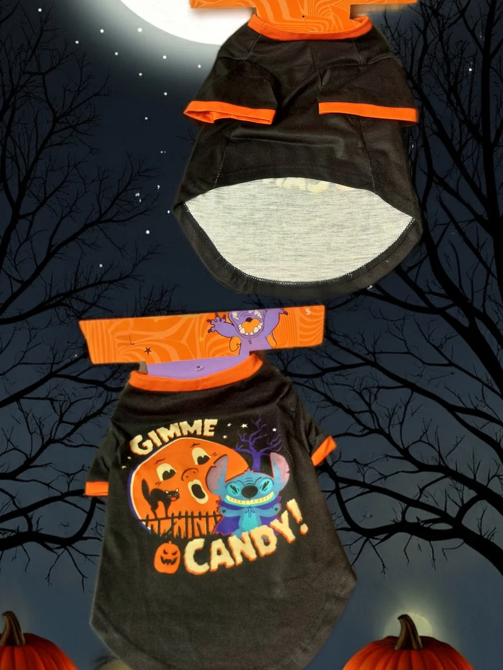 Disney Lilo and Stitch festive black