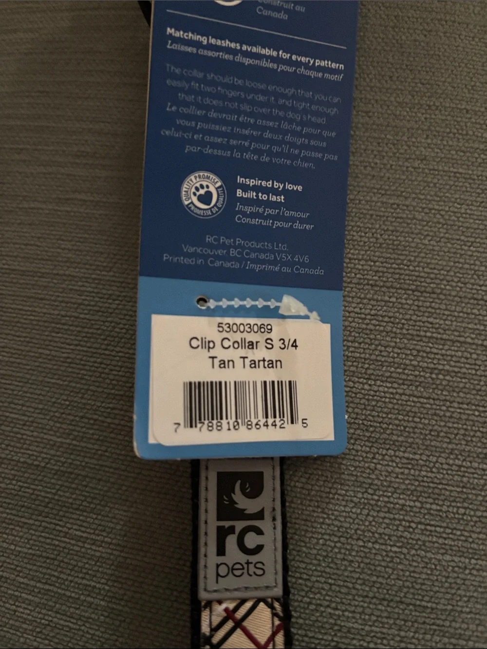 RC Pets clip collar