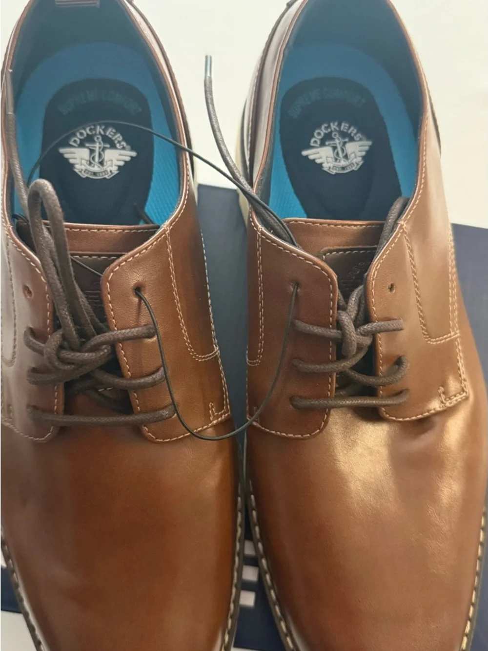 Men's Shoes STYLE#9081502 Size 10‎ Brown Leather Lace Up Oxford Dress Shoes