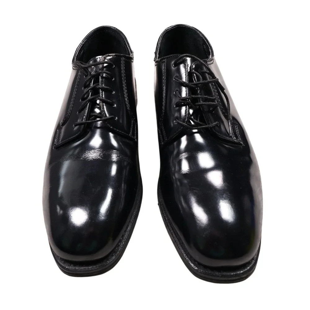 Florsheim‎ Black Leather Dress Shoes Oxford Lace Up Classic Mens 11 D - Flaws