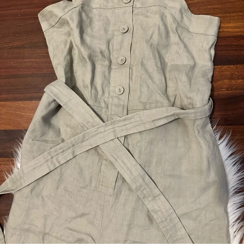 •nwt• Everlane The Linen jumpsuit in Seagrass