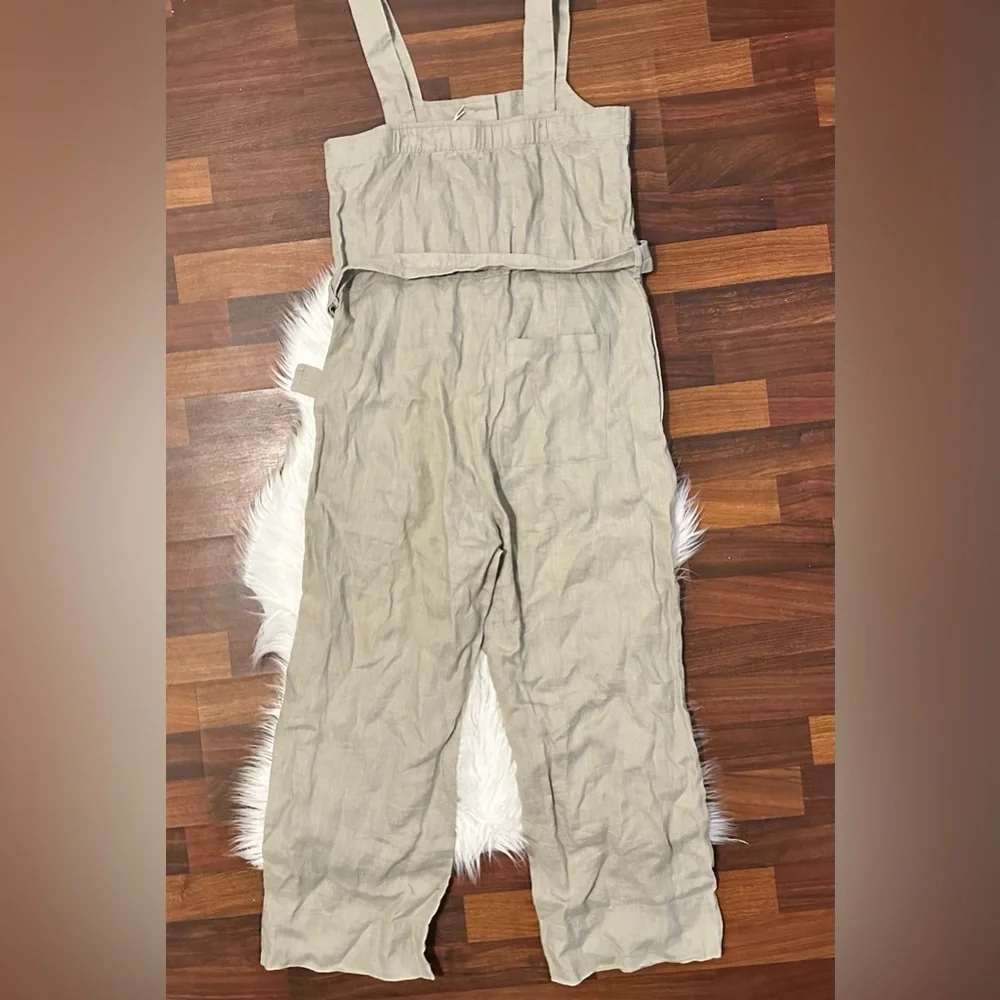 •nwt• Everlane The Linen jumpsuit in Seagrass