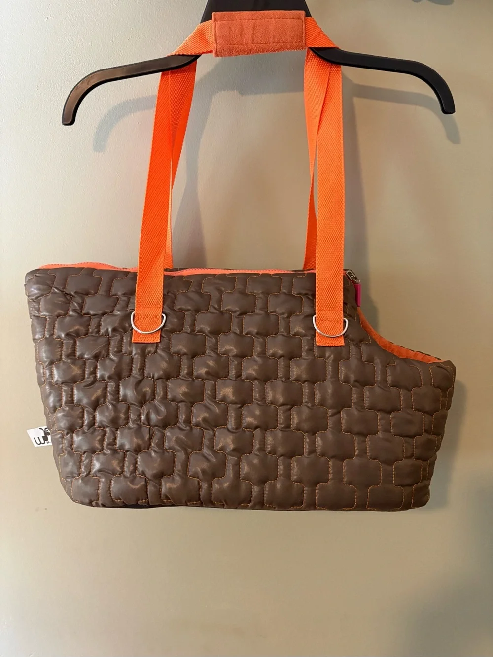 Waghearted quilted brown