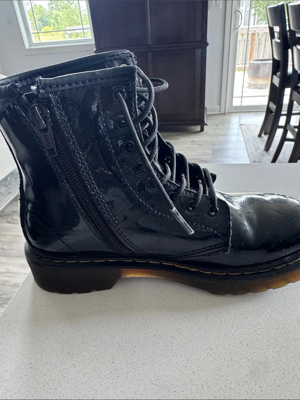 Dr. Martens glossy black