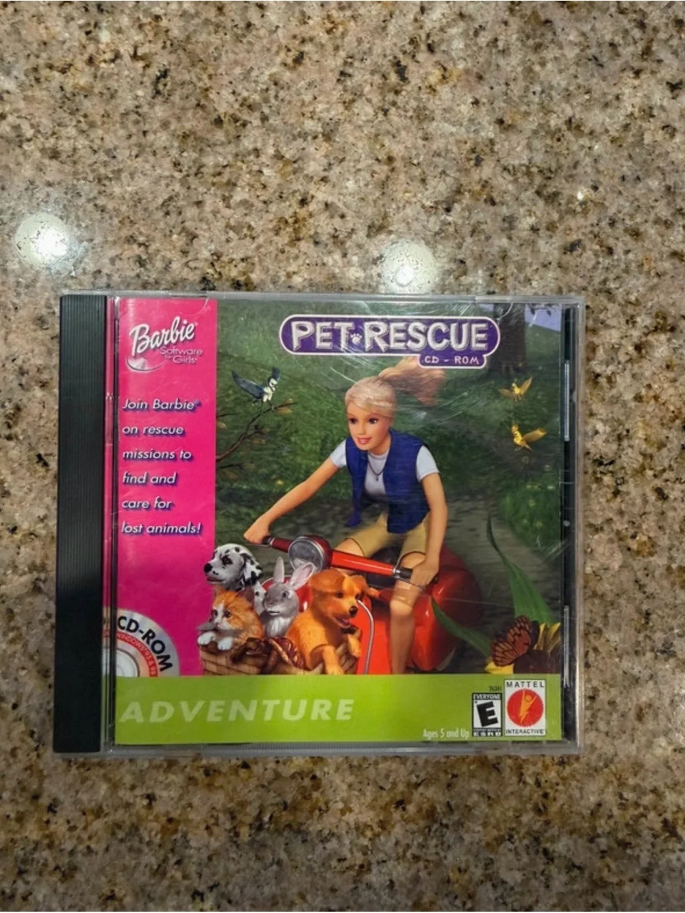 Vintage Complete 2000 Barbie Pet Rescue PC cd-rom Mattel Manual Working