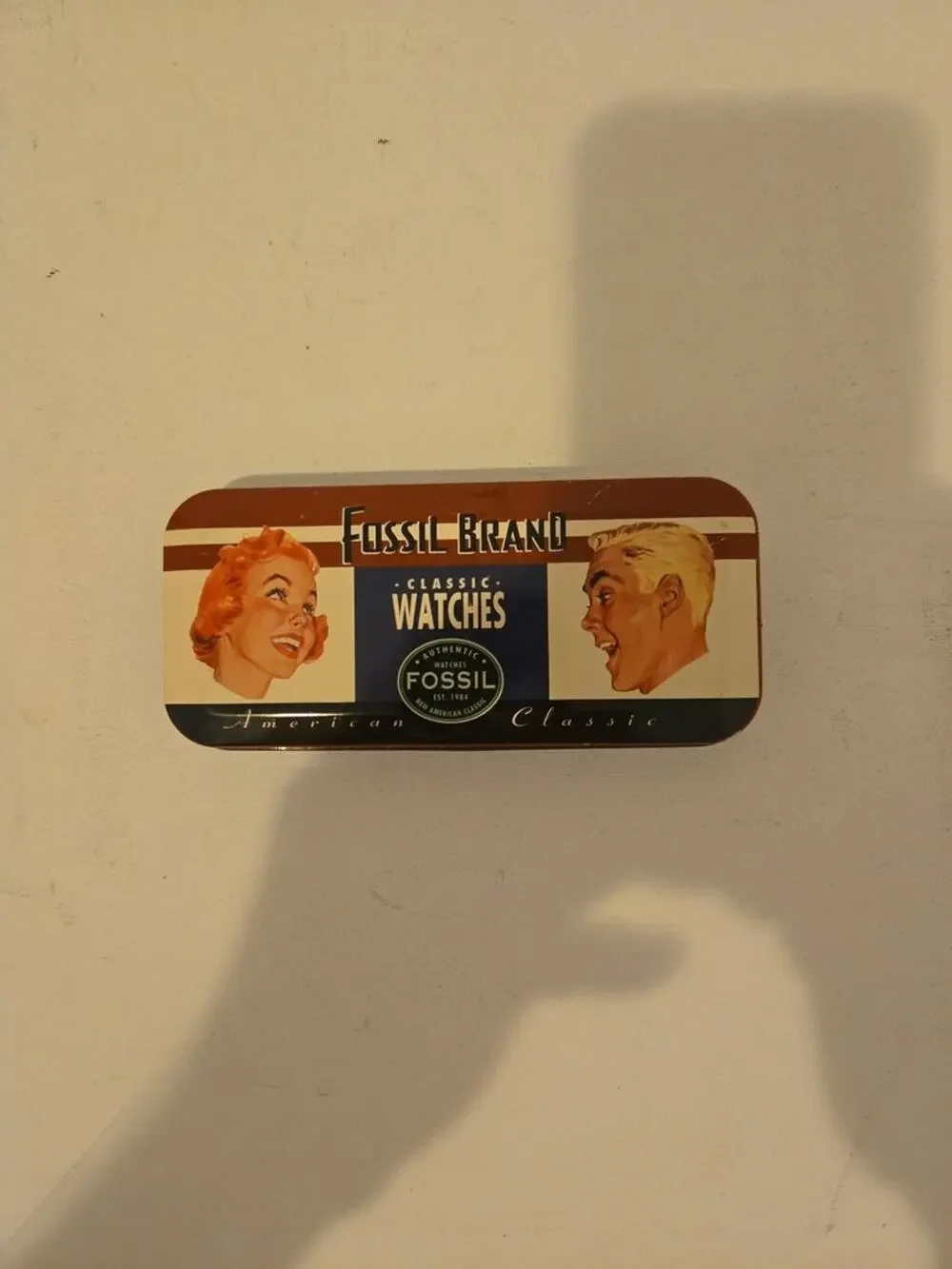 Fossil Brand Classic Watches Tin Box